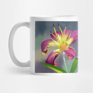 Purple Yellow Lily Mug